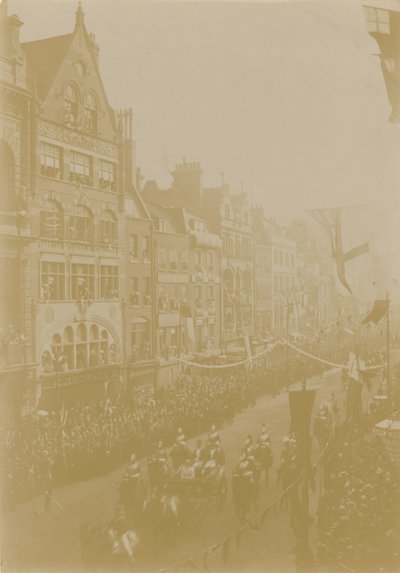 De koninklijke huwelijksprocessie van de hertog van York door English Photographer